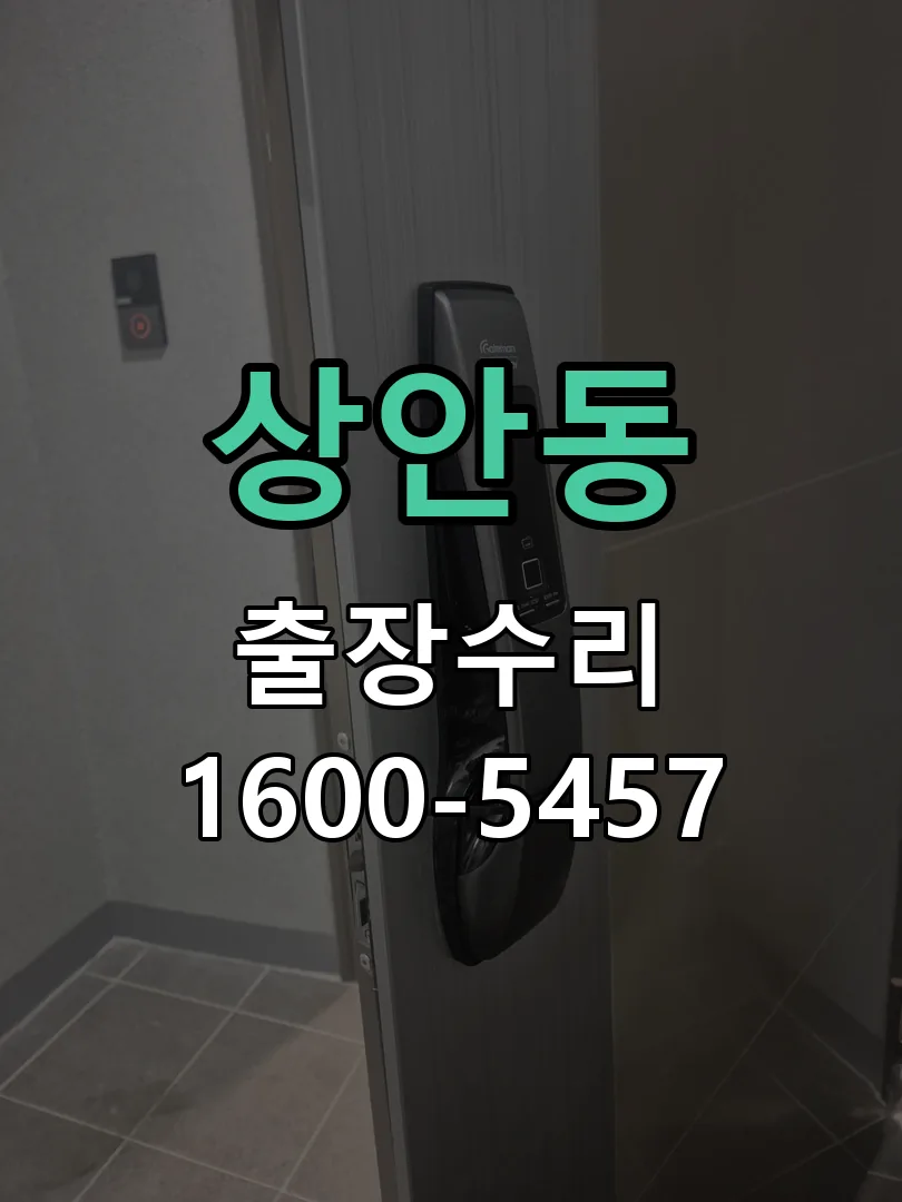 상안동 현장 도착 후 상태 확인