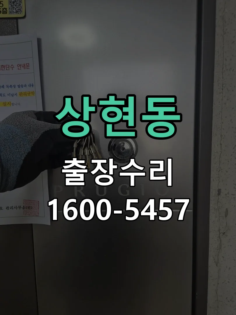 상현동 현장 도착 후 상태 확인