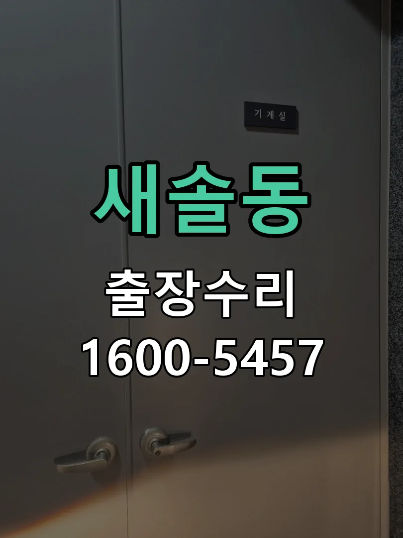 새솔동 도어락 열쇠 출장 수리