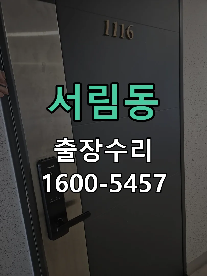 서림동 도어락 열쇠 출장 수리