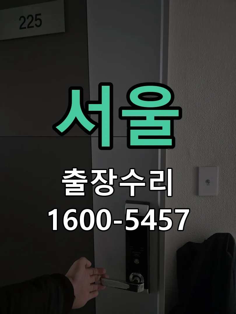 서울 도어락 열쇠 출장 수리