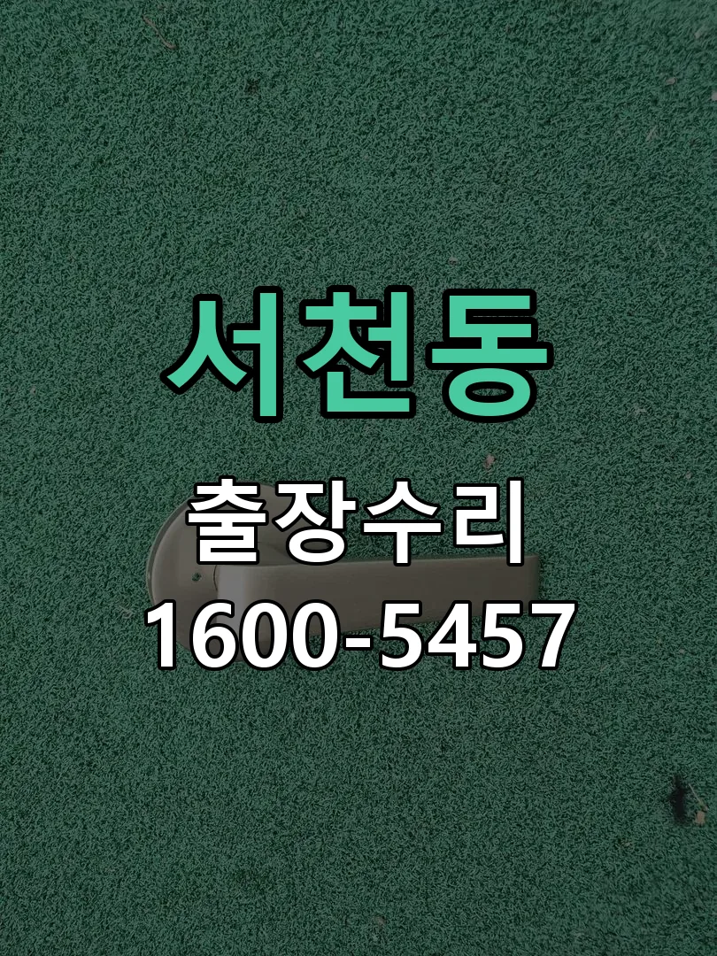 서천동 도어락 열쇠 출장 수리