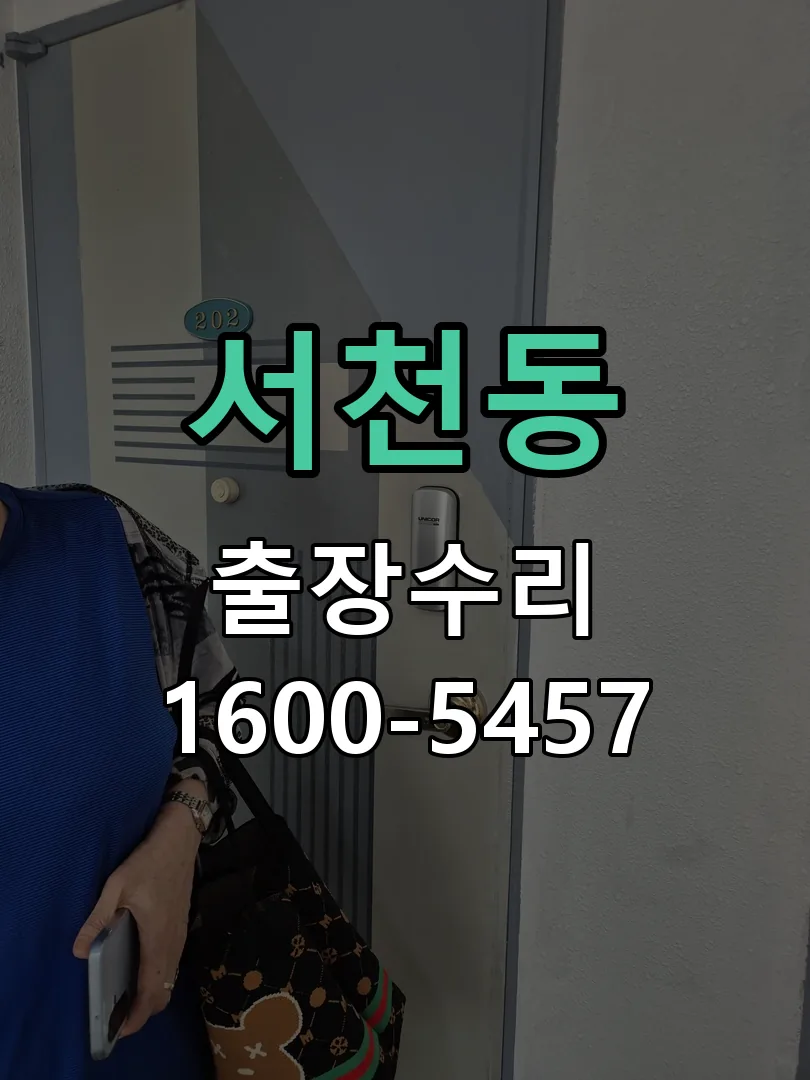 서천동 도어락 열쇠 출장 수리