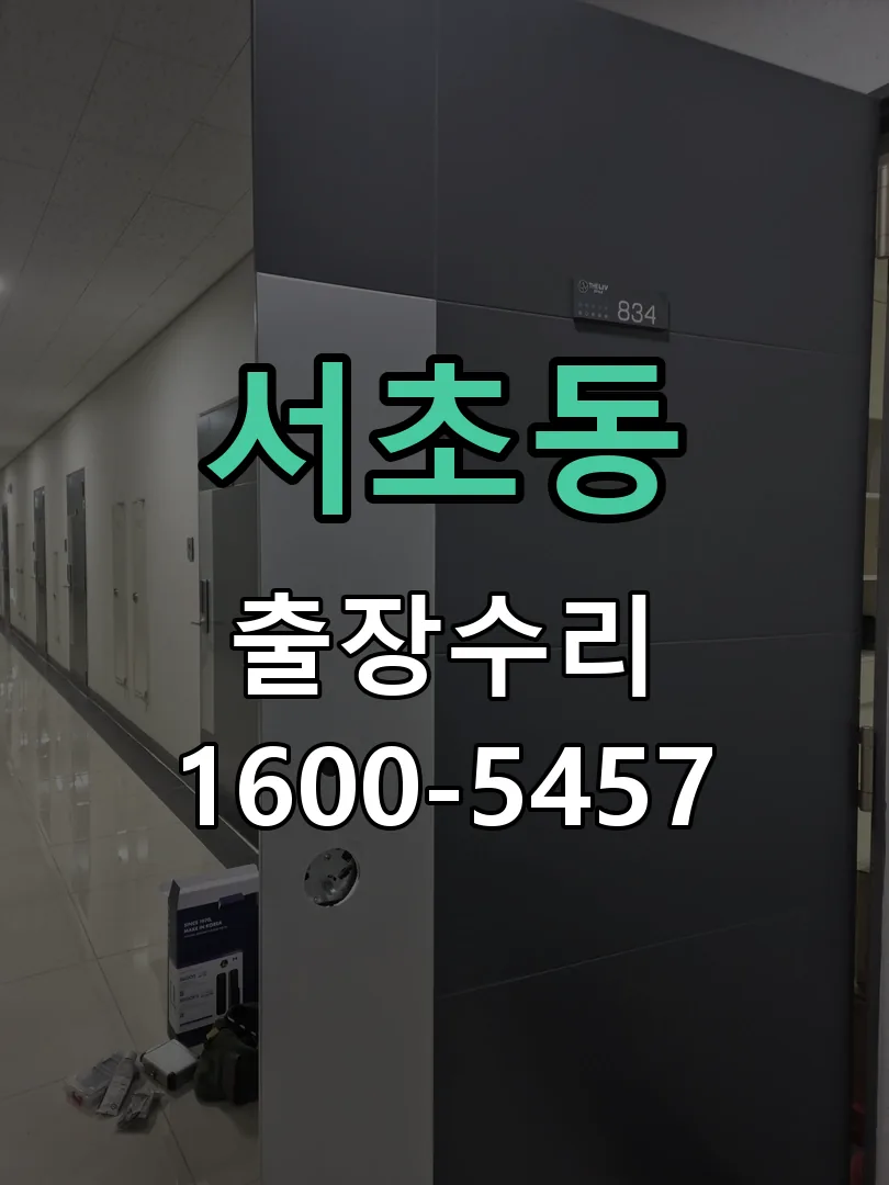 서초동 도어락 열쇠 출장 수리