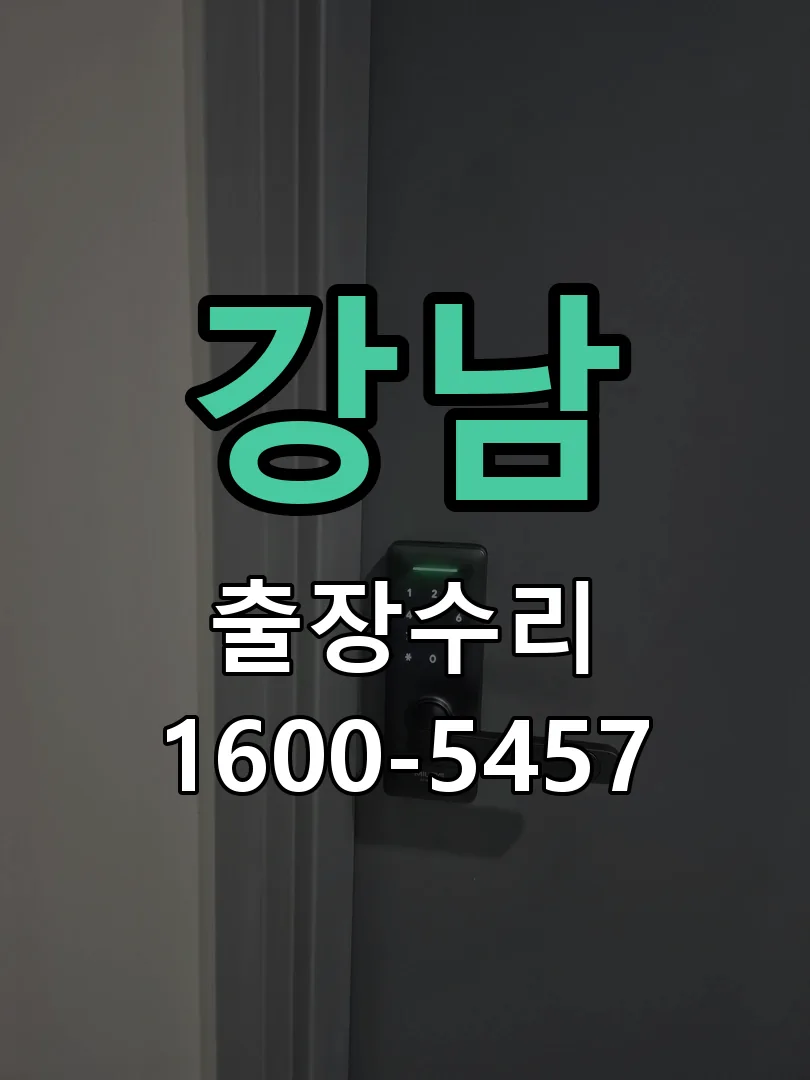 강남 도어락 열쇠 출장 수리