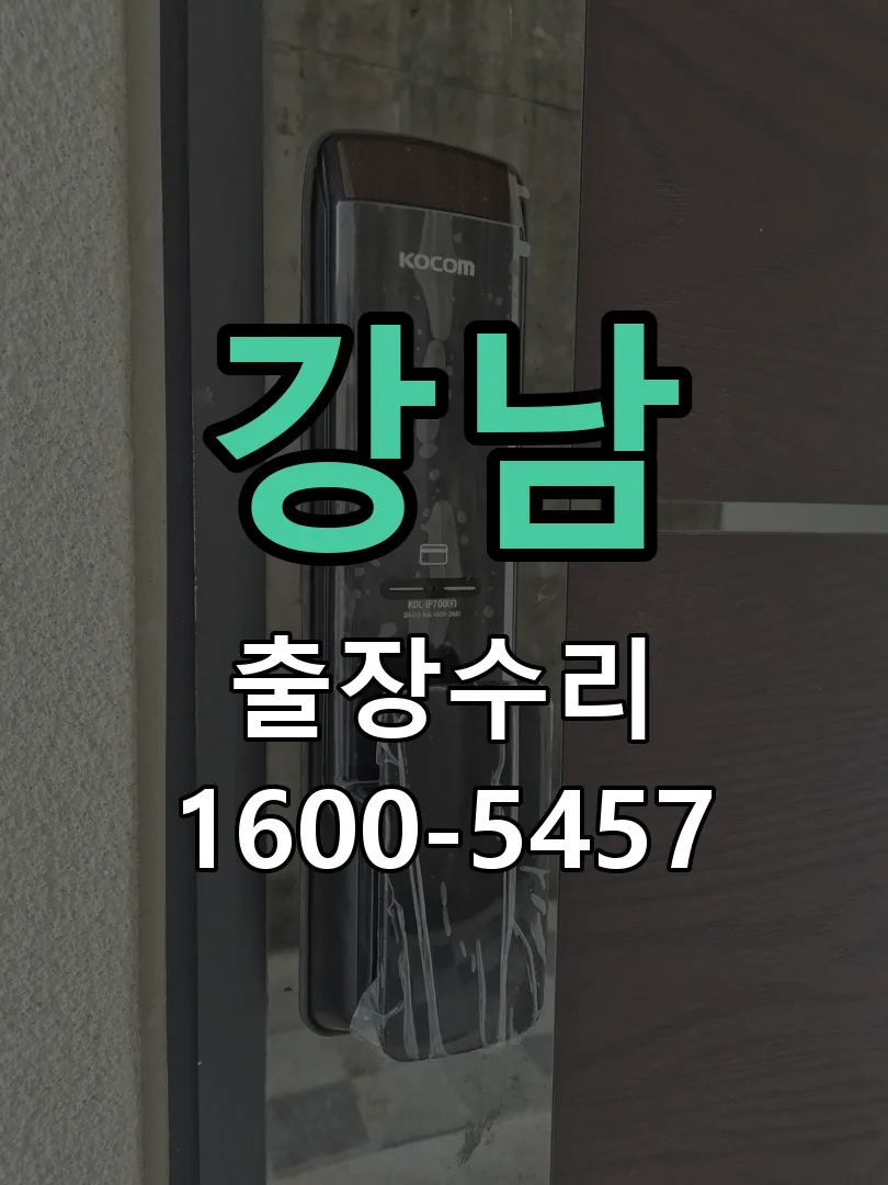 강남 잠금장치 동작 확인