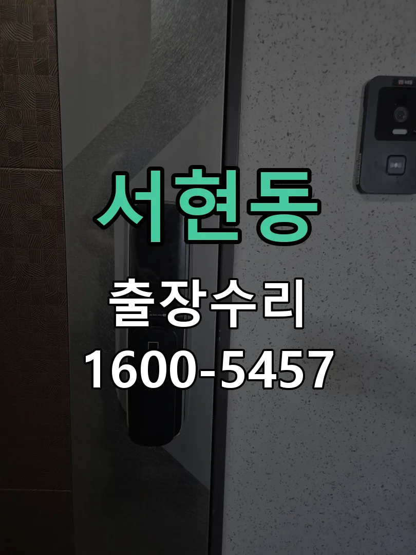 서현동 잠금장치 동작 확인