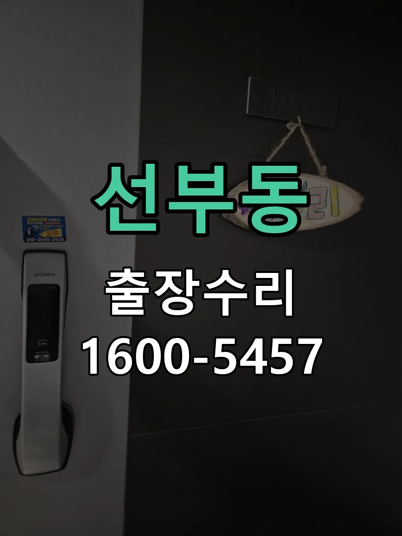 선부동 잠금장치 동작 확인