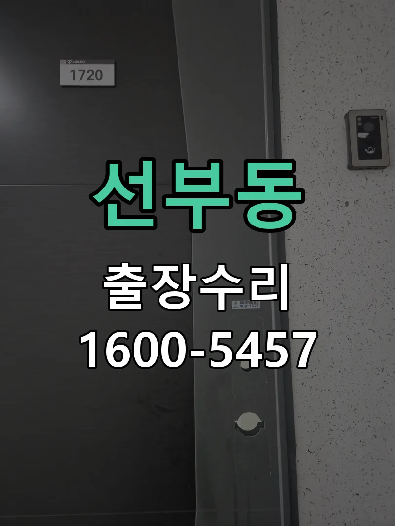 선부동 교체 작업 진행