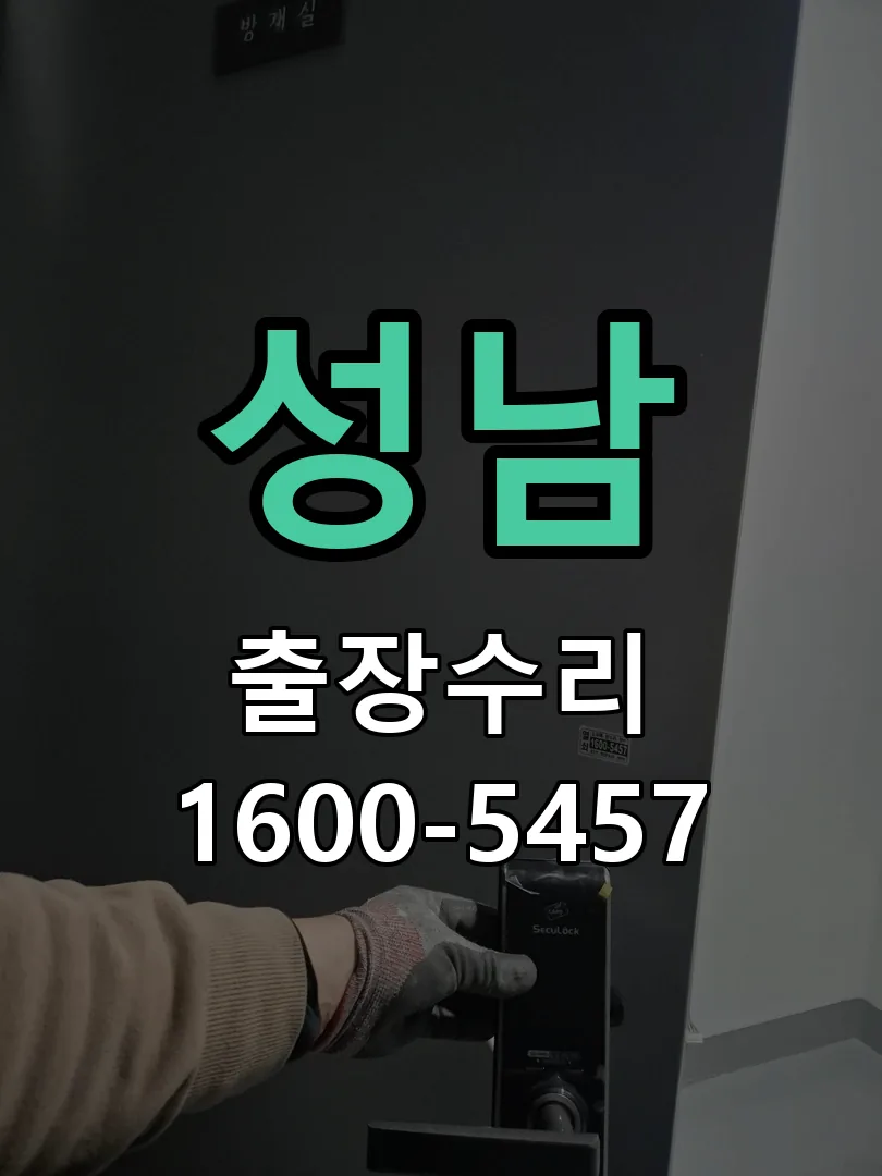 성남 잠금장치 동작 확인