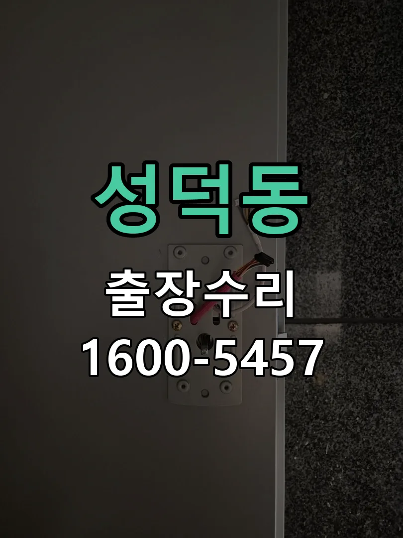 성덕동 도어락 열쇠 출장 수리