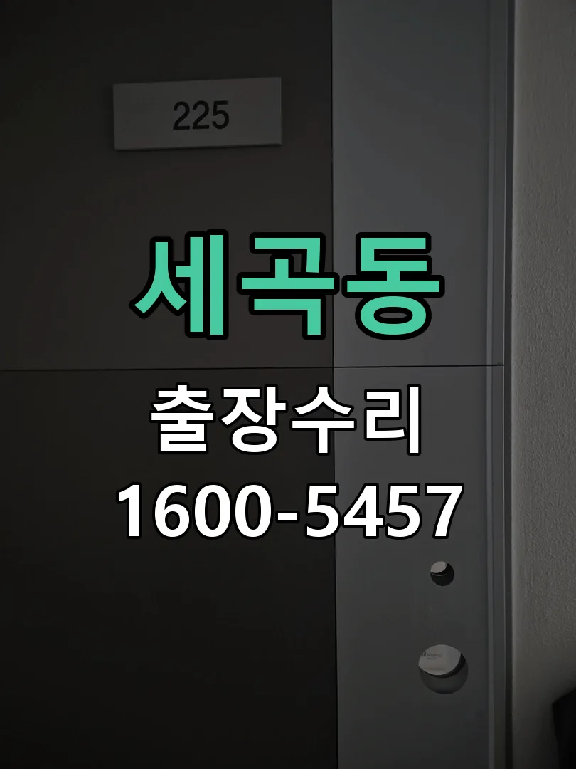 세곡동 도어락 열쇠 출장 수리