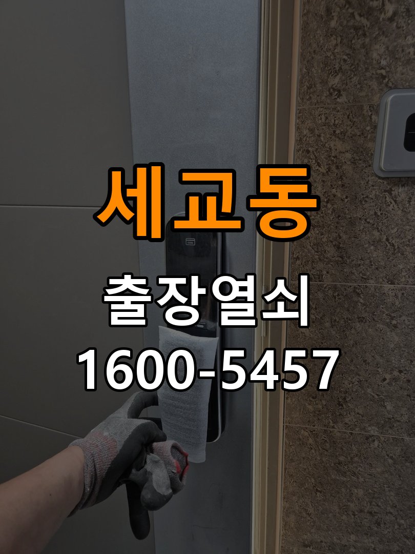 세교동열쇠 계단식 아파트 도어락 이중잠금 내부잠금 해제 참고 사진 1