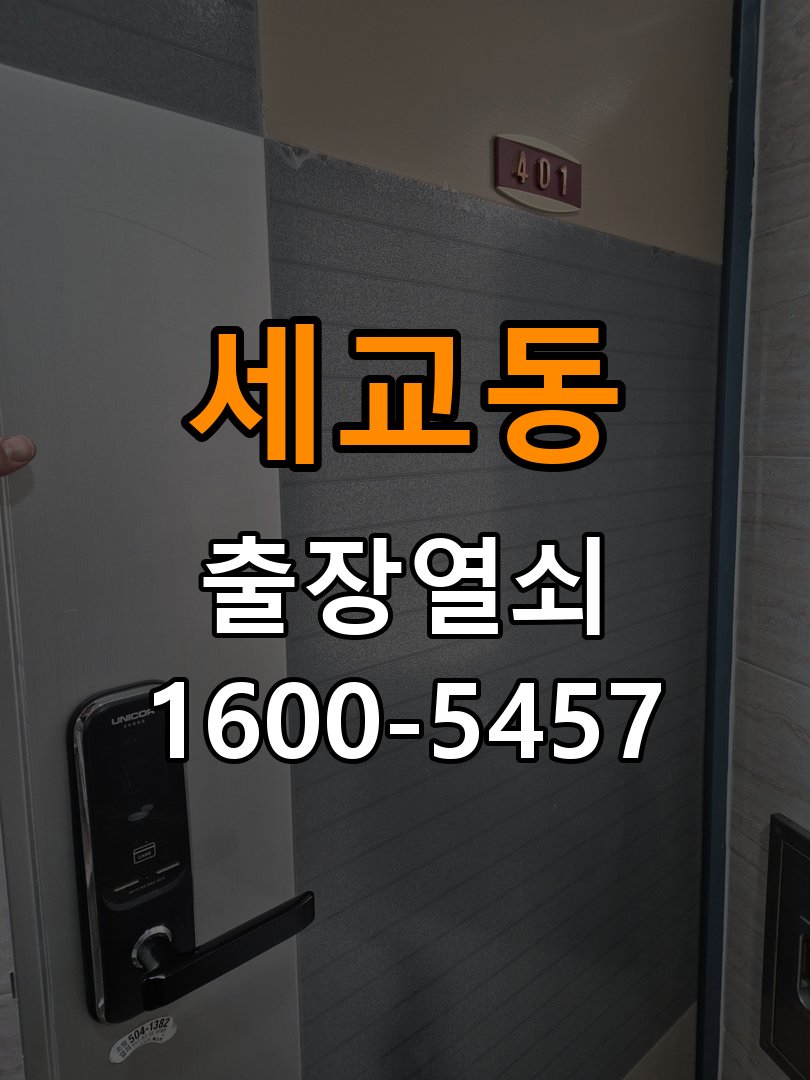 세교동열쇠 계단식 아파트 도어락 이중잠금 내부잠금 해제 참고 사진 2