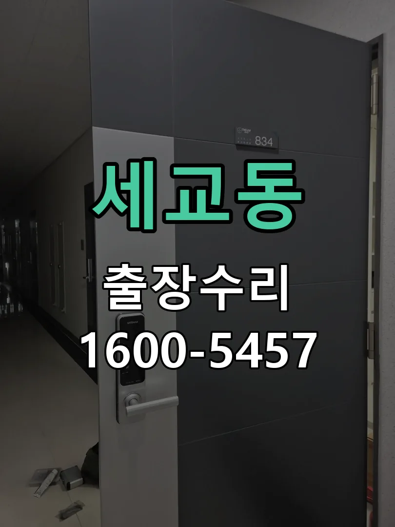 세교동 현장 도착 후 상태 확인