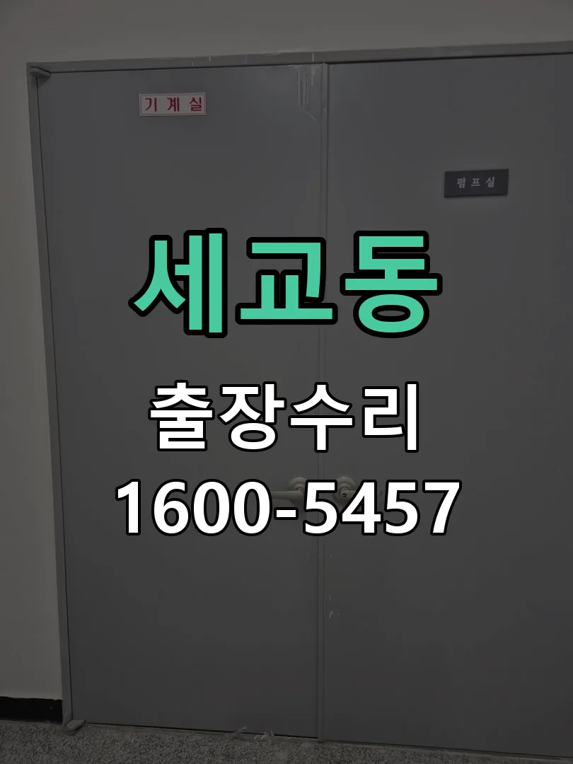 세교동 잠금장치 동작 확인