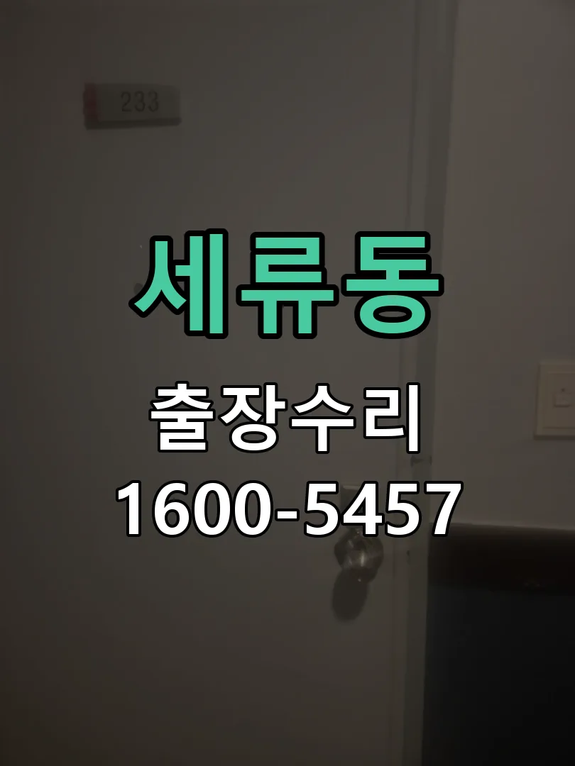 세류동 잠금장치 동작 확인
