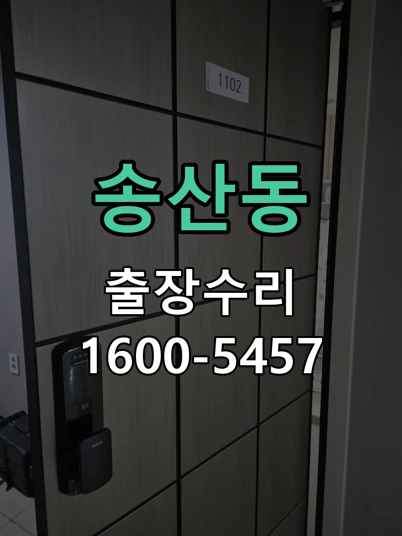 송산동 도어락 열쇠 출장 수리