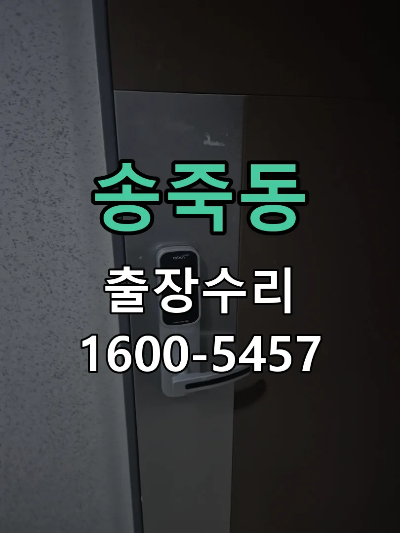 송죽동 현장 도착 후 상태 확인