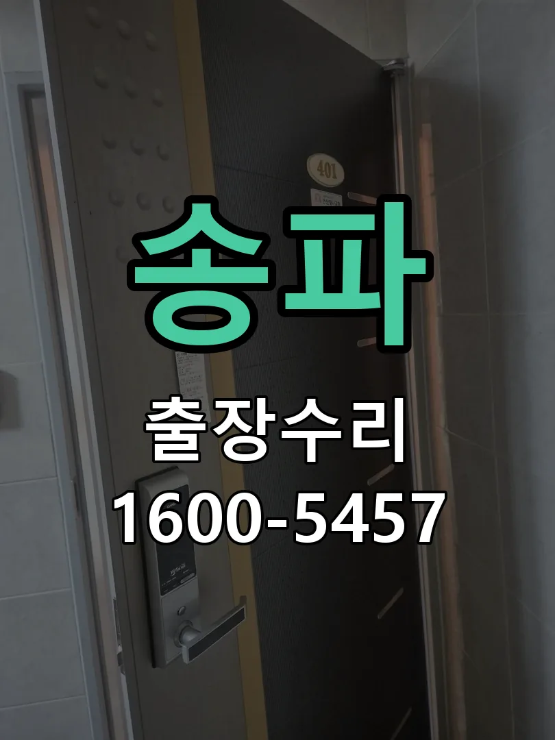 송파 잠금장치 동작 확인