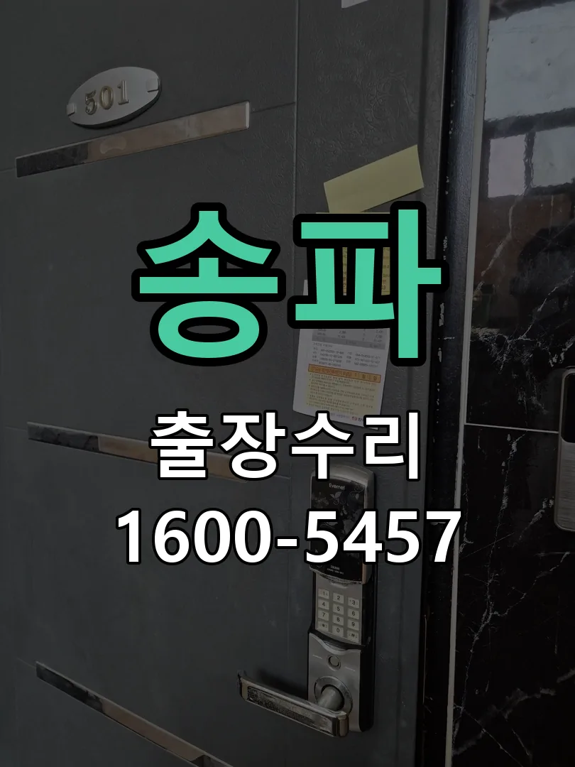송파 잠금장치 동작 확인