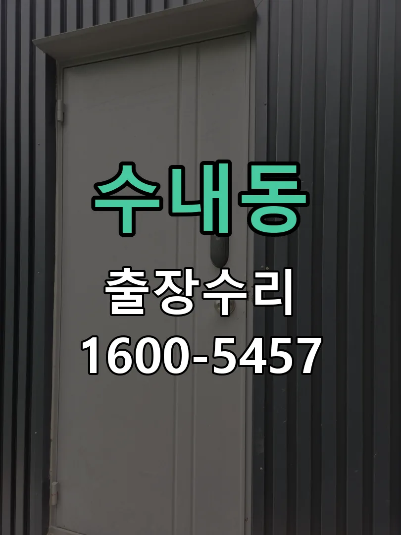 수내동 도어락 열쇠 출장 수리