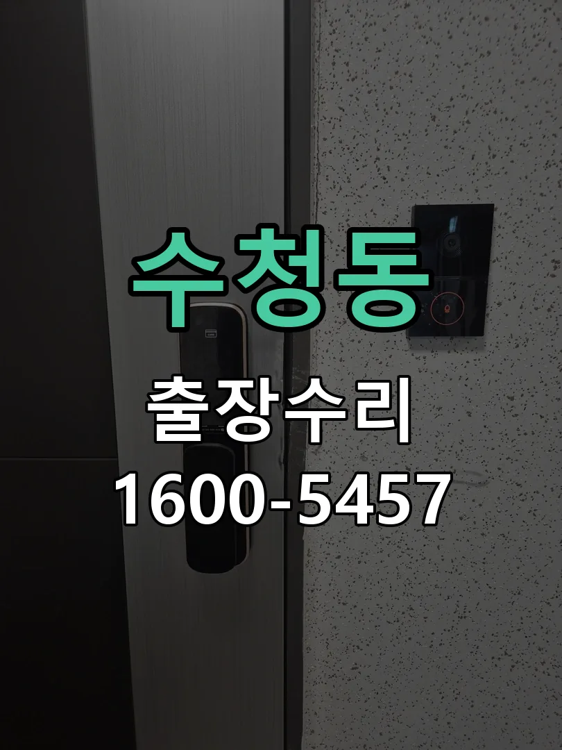 수청동 잠금장치 동작 확인