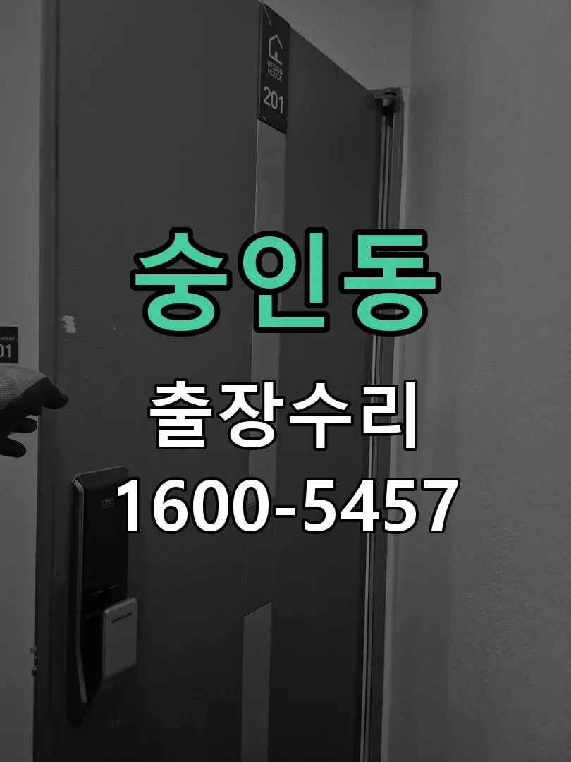 숭인동 잠금장치 동작 확인