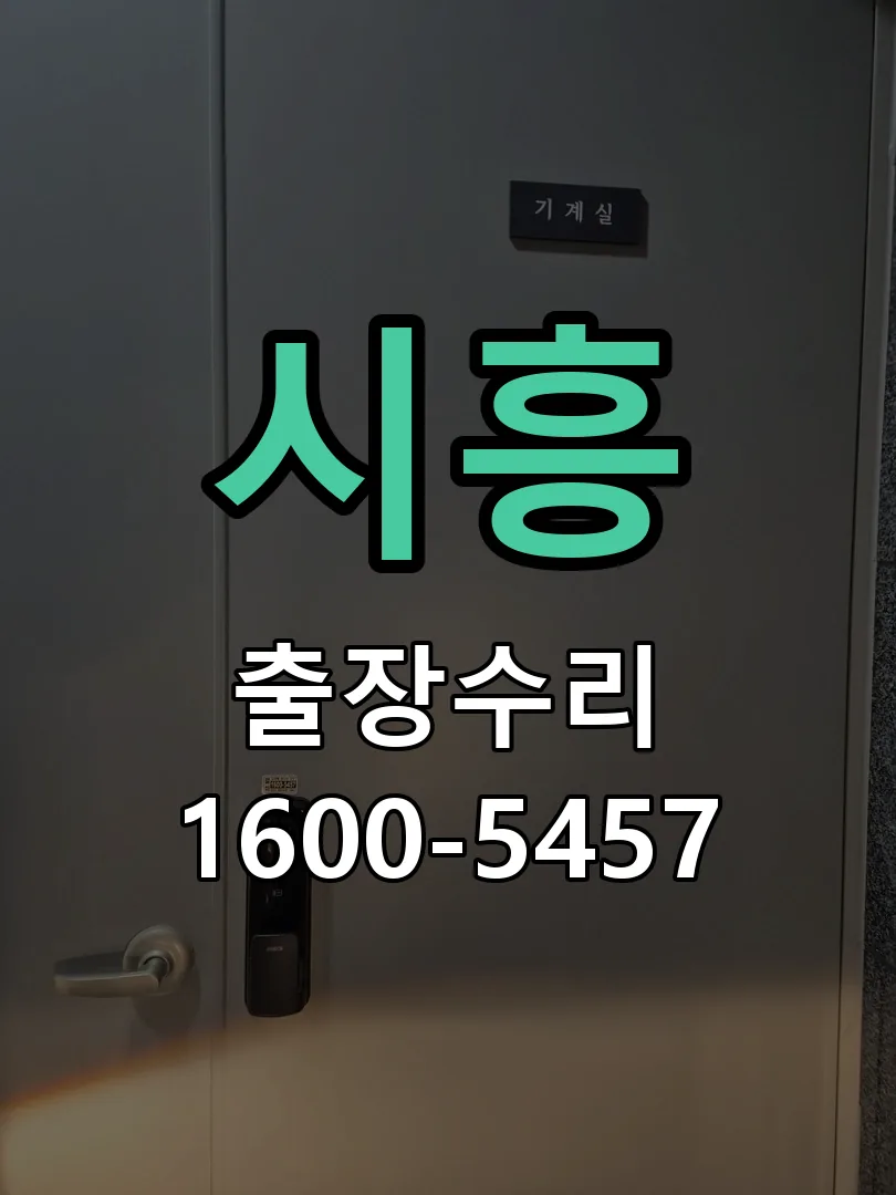 시흥 도어락 열쇠 출장 수리