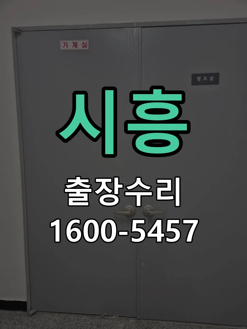 시흥 도어락 열쇠 출장 수리