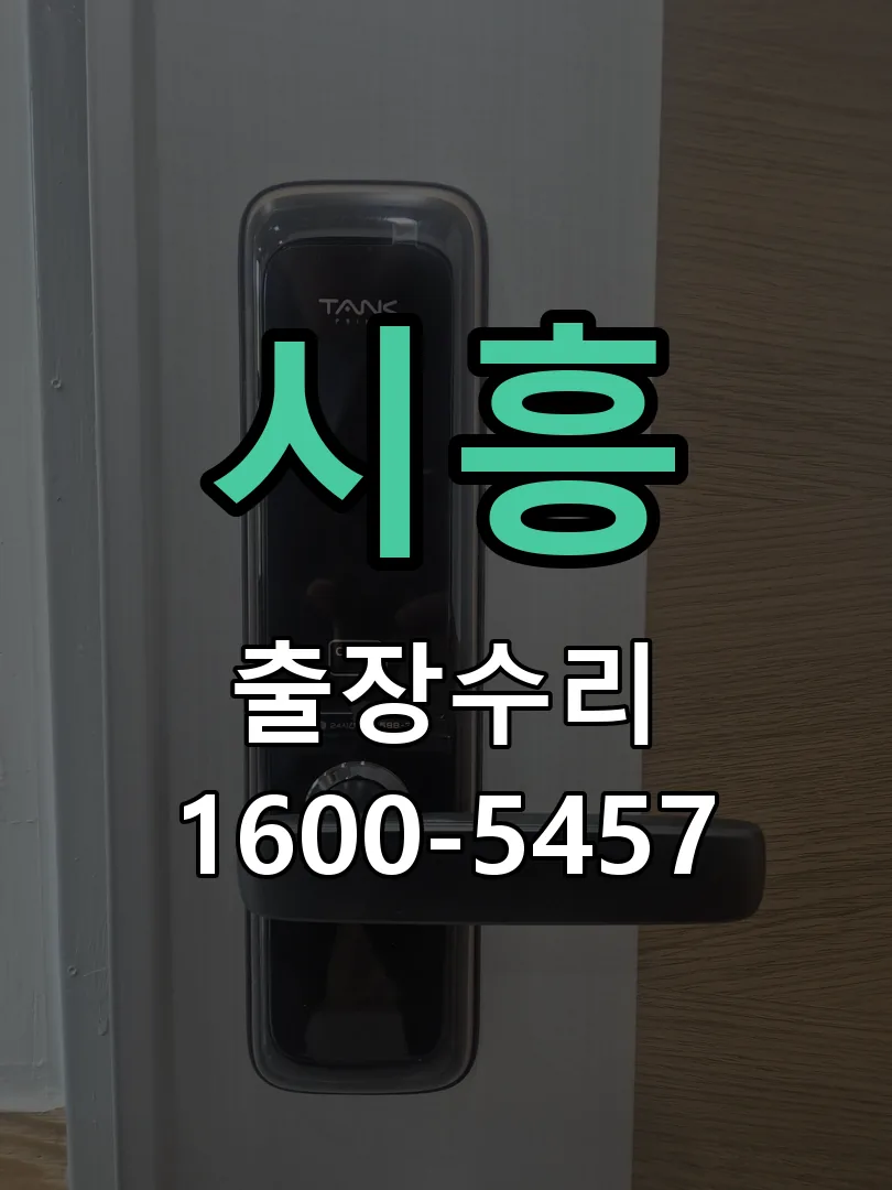 시흥 도어락 열쇠 출장 수리