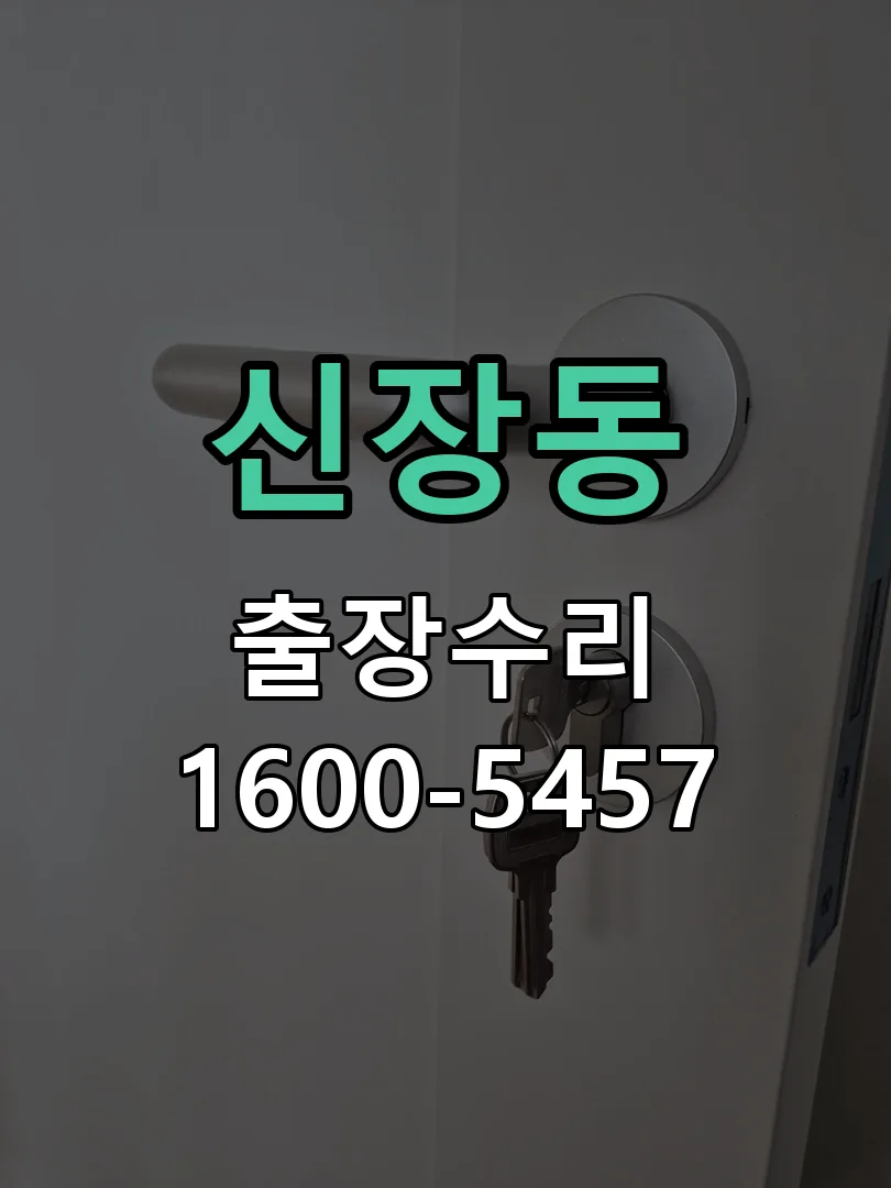 신장동 도어락 열쇠 출장 수리