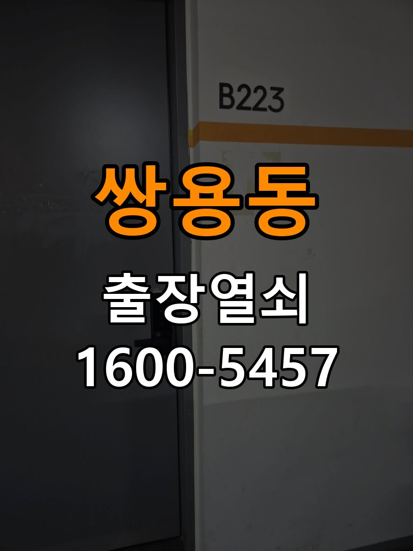 쌍용동 현관문 보조키 열쇠 분실 키통 교체 작업 완료 후 정상 작동 확인