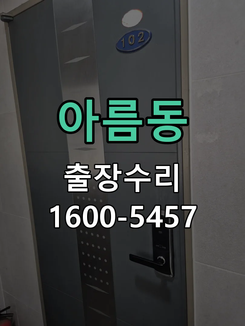아름동 잠금장치 동작 확인