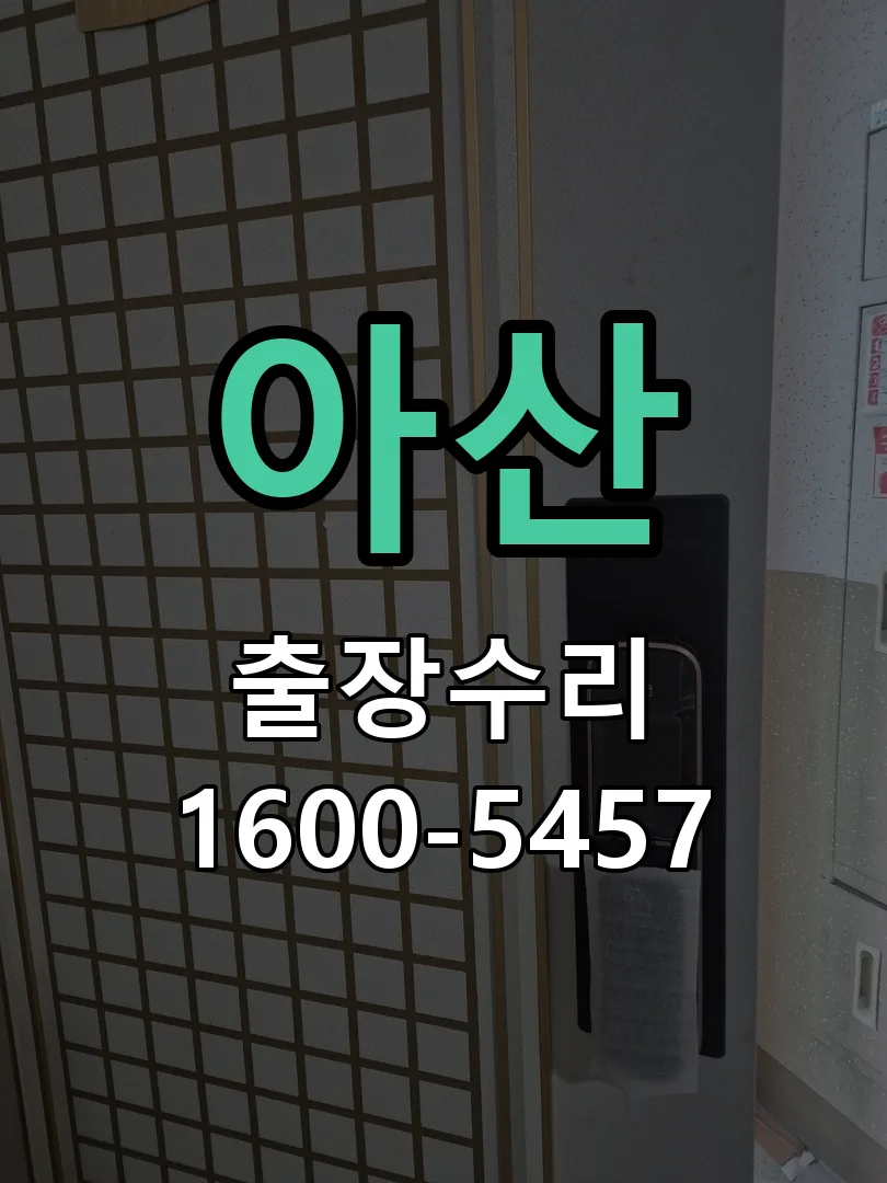아산 잠금장치 동작 확인