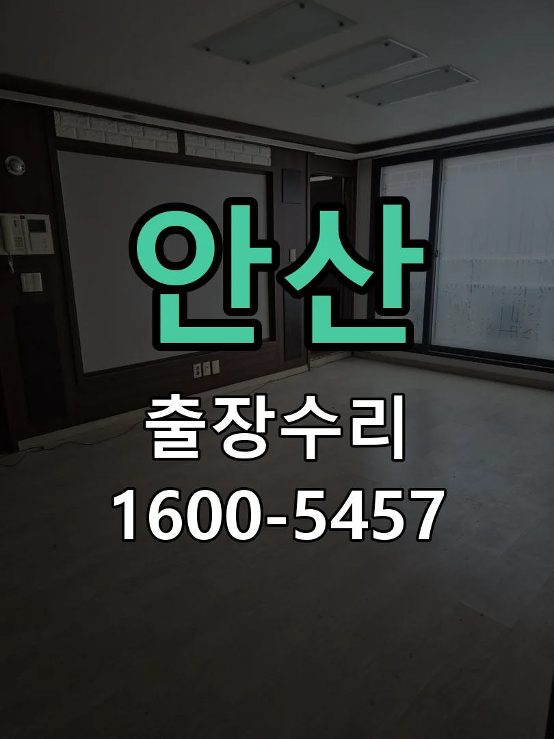 안산 교체 작업 진행