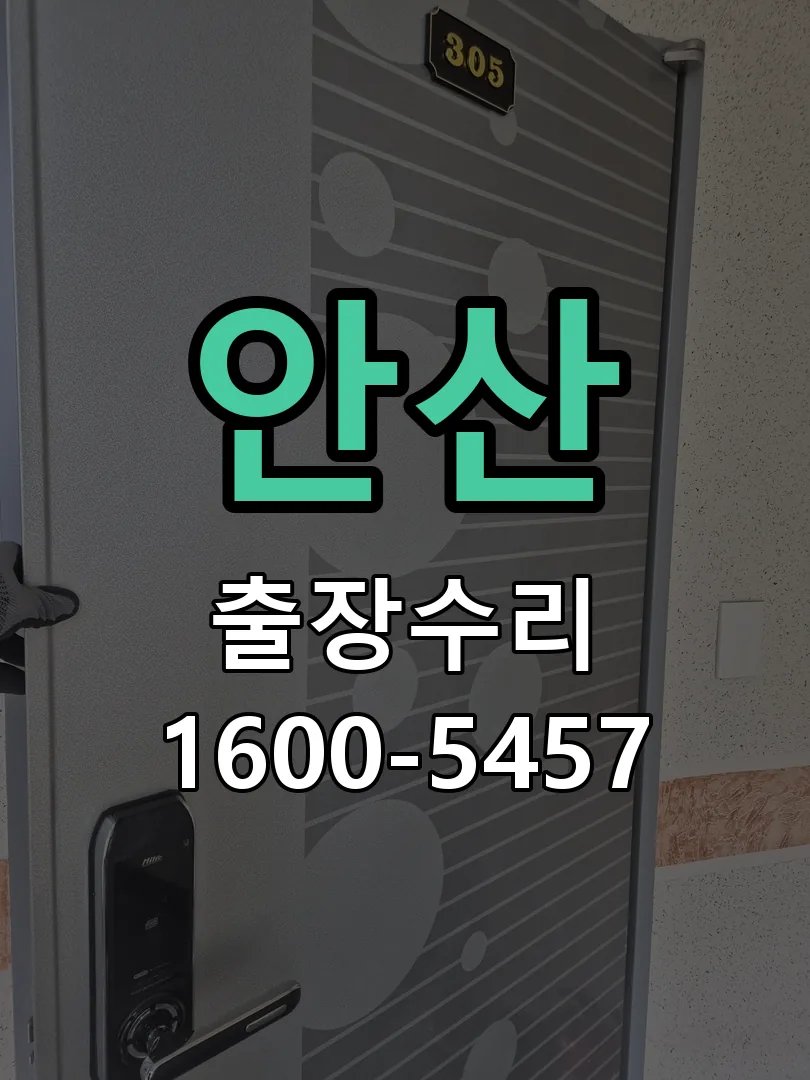 안산 도어락 열쇠 출장 수리