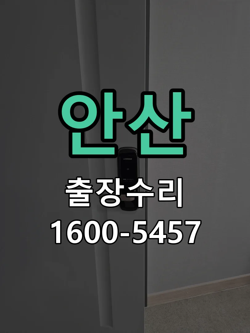 안산 교체 작업 진행