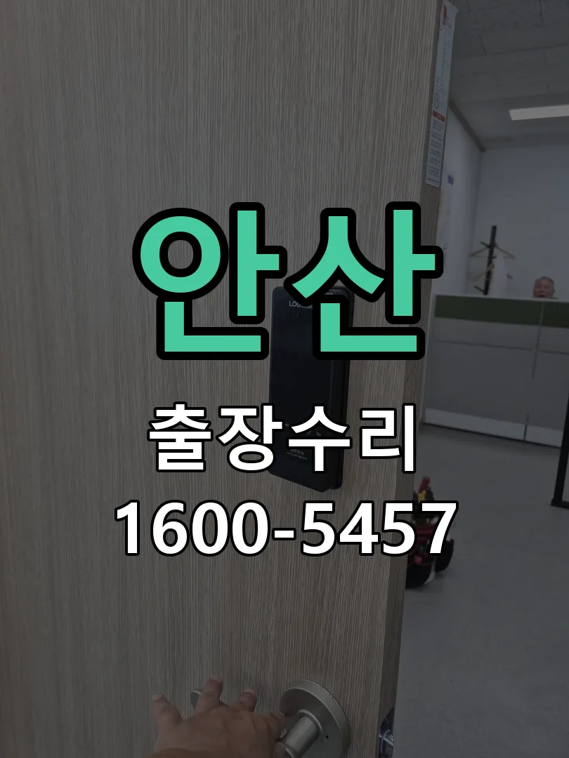 안산 현장 도착 후 상태 확인