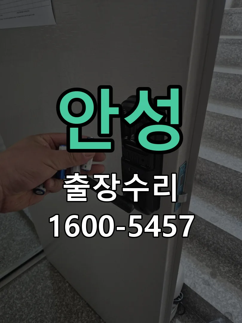 안성 현장 도착 후 상태 확인