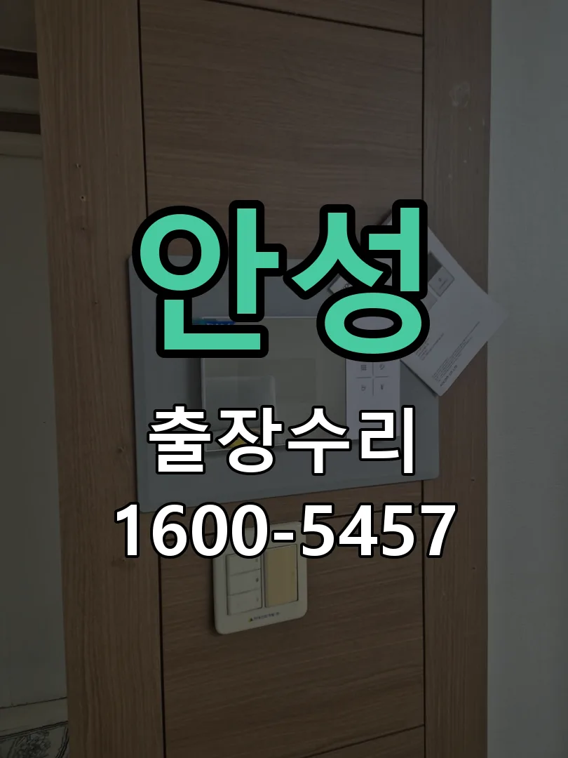 안성 현장 도착 후 상태 확인