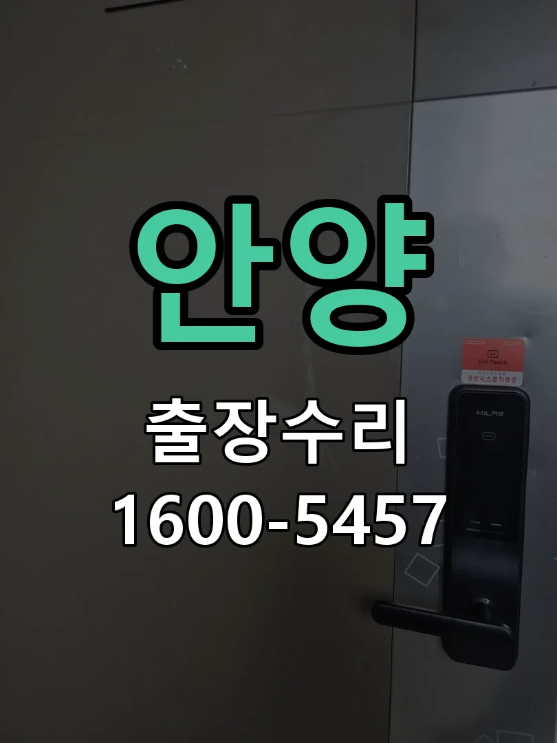 안양 도어락 열쇠 출장 수리