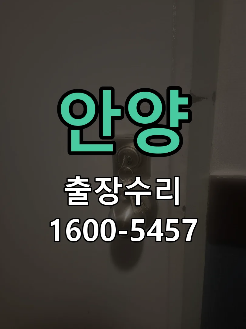 안양 도어락 열쇠 출장 수리