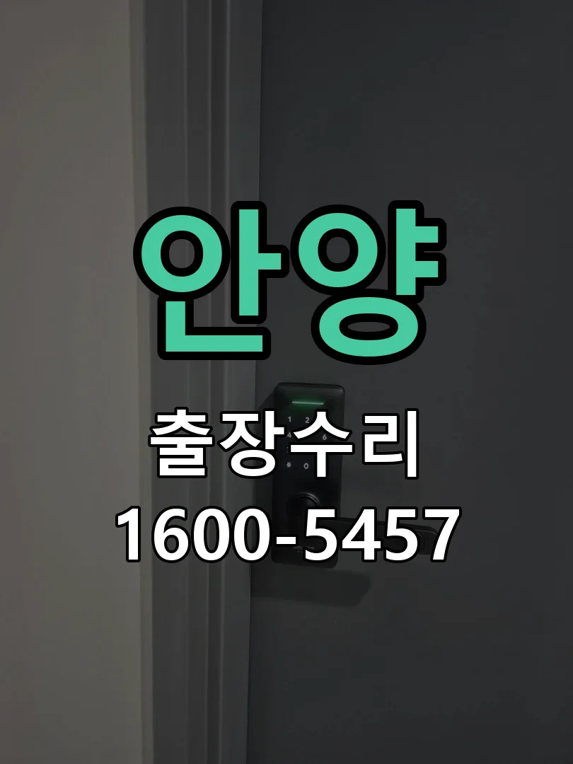 안양 현장 도착 후 상태 확인