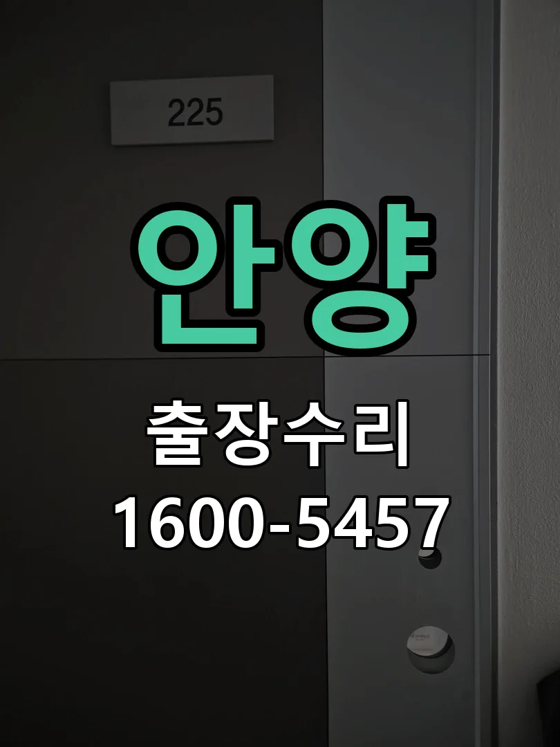 안양 잠금장치 동작 확인