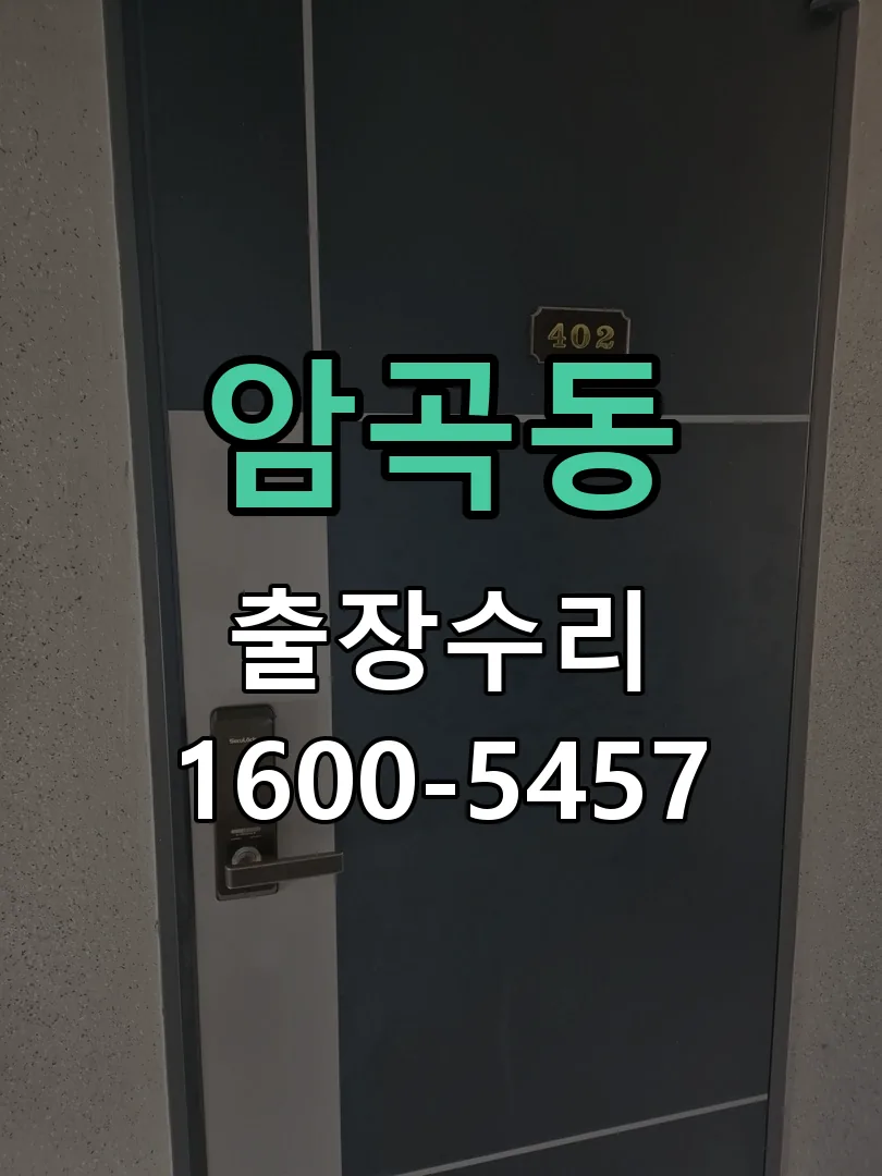 암곡동 도어락 열쇠 출장 수리