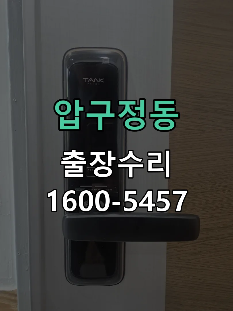 압구정동 교체 작업 진행