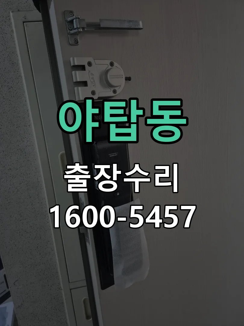 야탑동 잠금장치 동작 확인