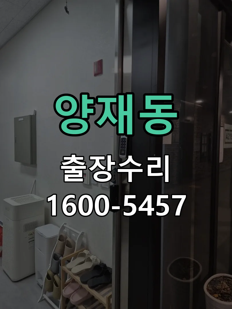 양재동 문틀 정렬 확인