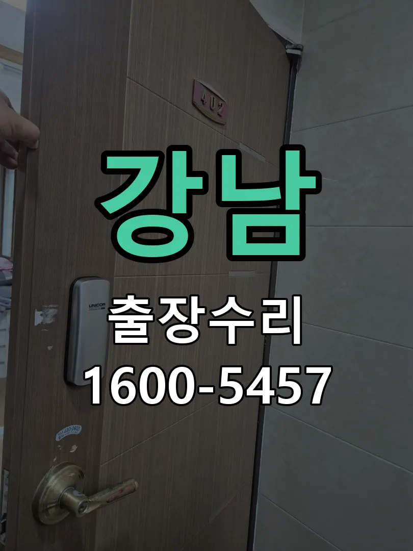 강남 잠금장치 동작 확인